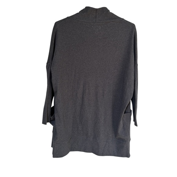 Pact Airplane Organic Cotton Long-Line Cardigan Grey Women’s XS NWT - Picture 5 of 9